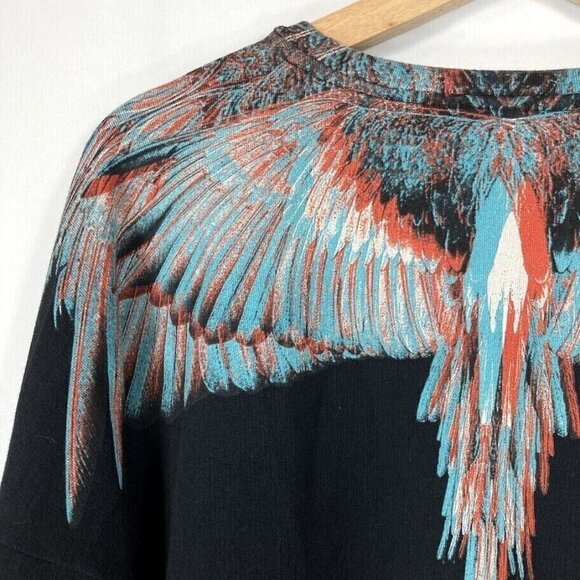 Marcelo Burlon Men's Wings Sweater Relaxed Whimsy Goth Grunge Designer Dark XS - Picture 7 of 13